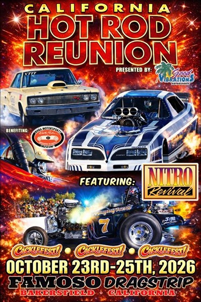 California Hot Rod Reunion flyer October 2026